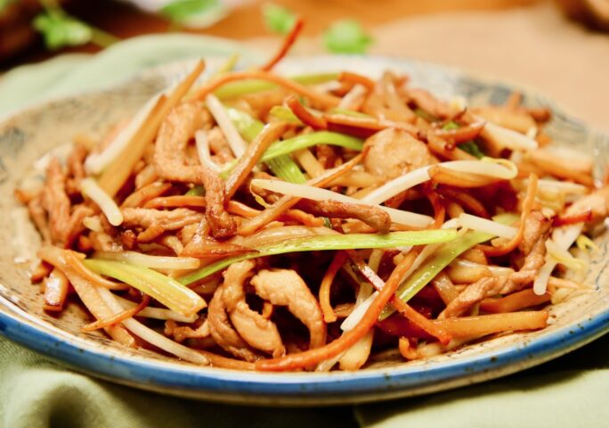 Dry Fried Squid and Pork