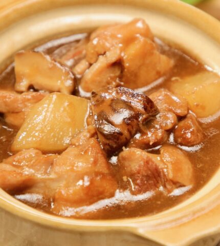 Mushroom and Pear Chicken Stew