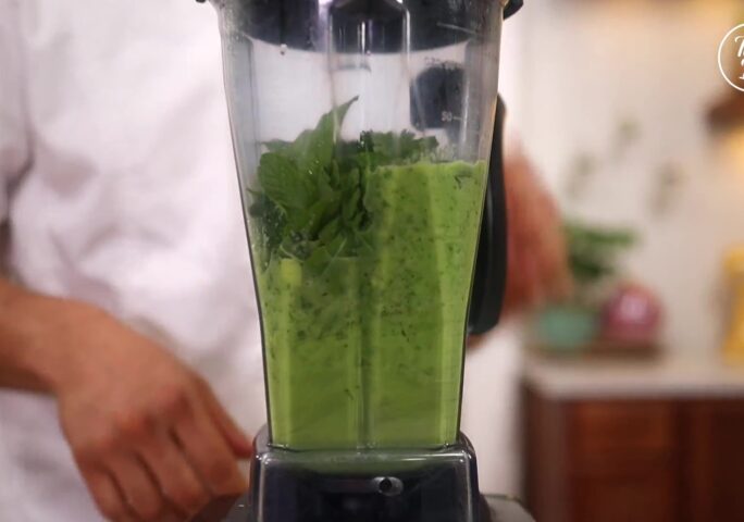 Step 1【Cucumber gazpacho】