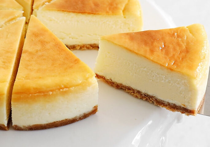 Simple and Tasty NY Cheesecake l No Cream, No Sourcream!