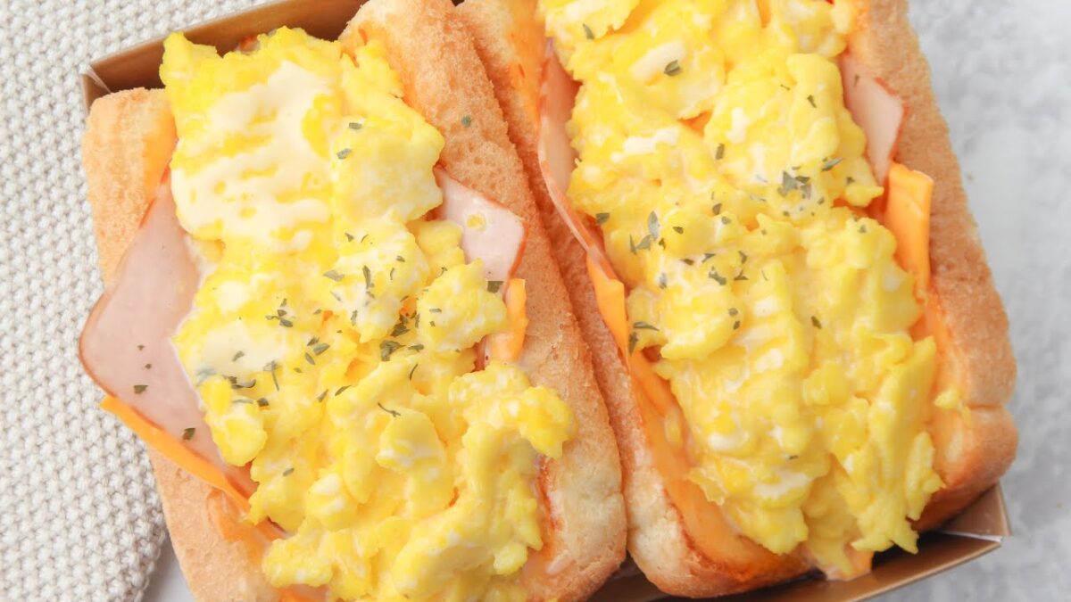 The toast recipe that I ate 7 times a week, Fluffy Egg toast EASY SIMPLE DELICIOUS EGG DROP