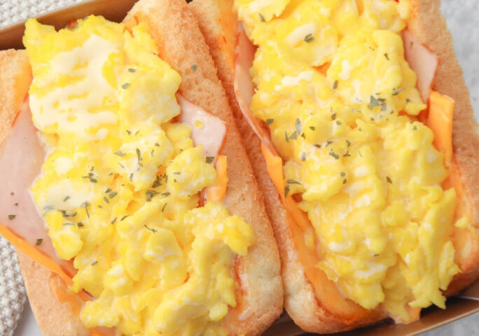 The toast recipe that I ate 7 times a week, Fluffy Egg toast: EASY SIMPLE DELICIOUS EGG DROP