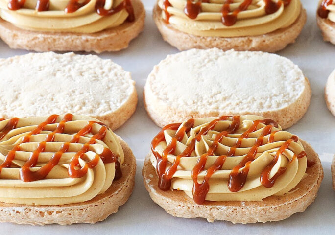 Salted Caramel Dacquoise Recipe | The best Caramel Buttercream Ever