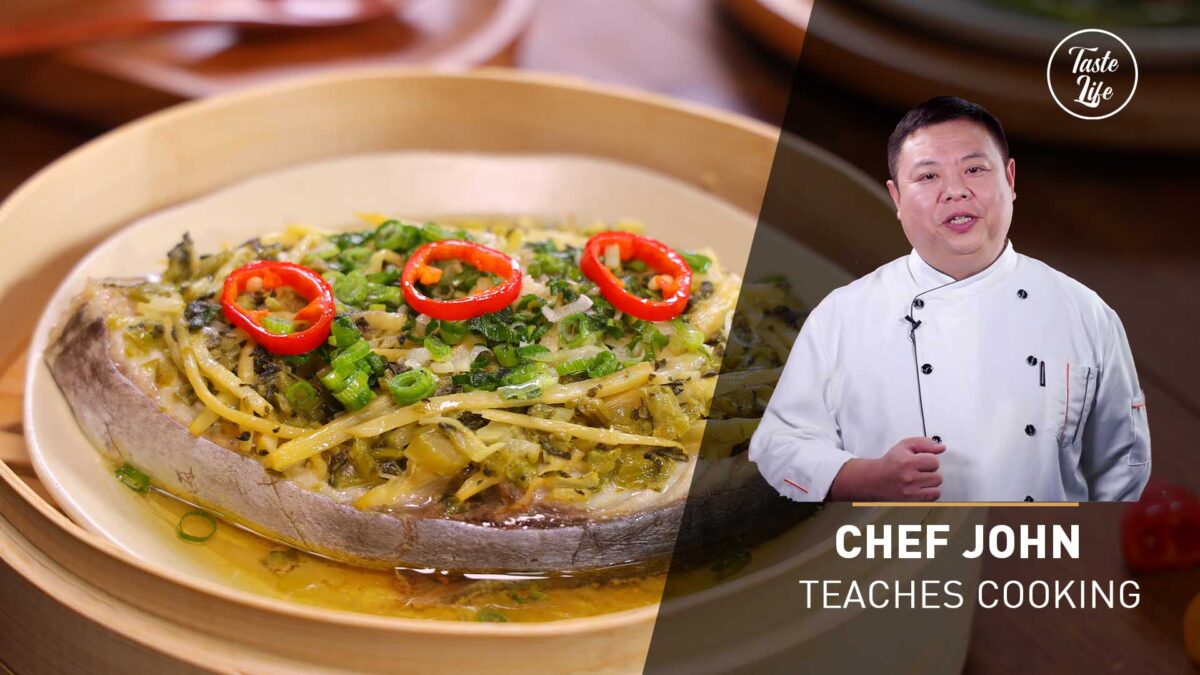 Steamed Mackerel with Vegetables Chef John’s Cooking Class bass