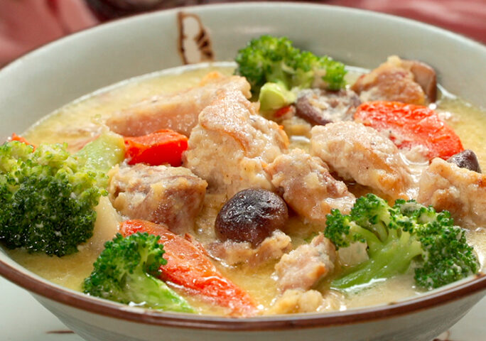 Chicken Miso Cream Stew