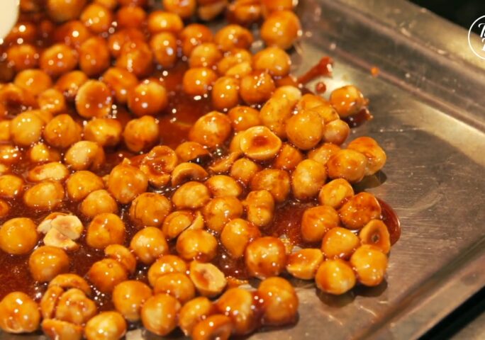 Step 1 Caramelized Hazelnuts