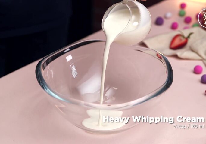 Step 10 - Purple whipped cream
