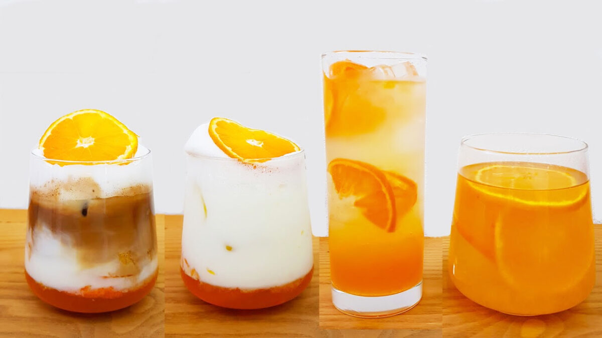 How to make 4 Mandarin Orange (Tangerine) Drinks | mandarin | orange | tangerine | Taste Life