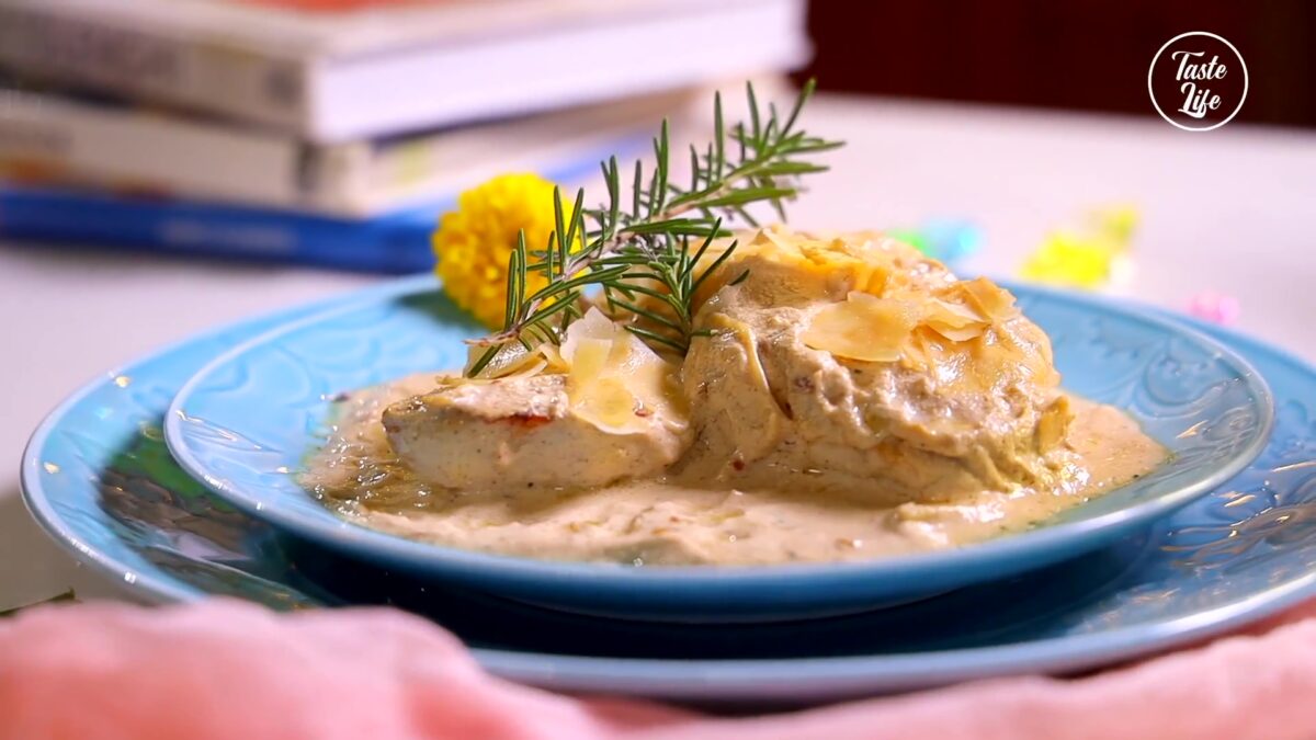 Prosciutto Wrapped Chicken in Sherry Cream Sauce chicken chicken