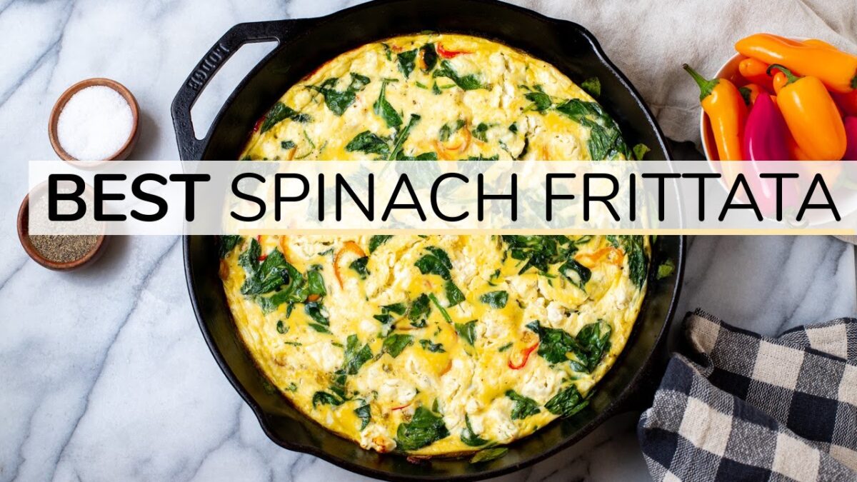 SPINACH FRITTATA | easy, healthy recipe | spinach | frittata | Taste Life