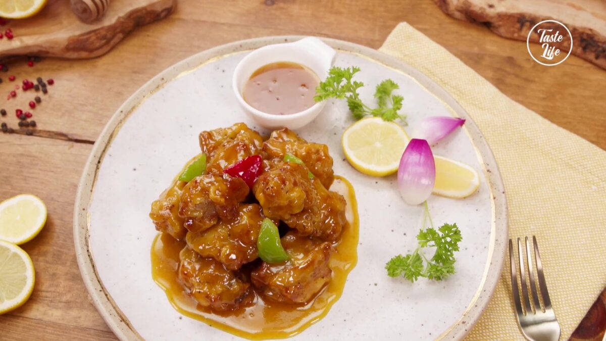 DeepFried Pork Ribs with Yellow Mustard Sauce chinese food dinner