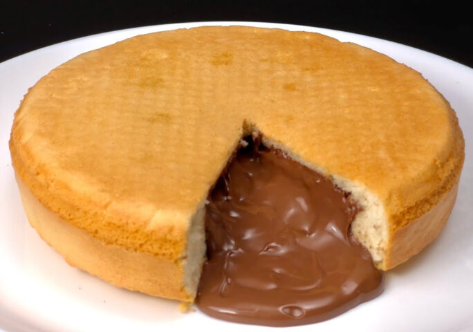Delicious fluffy cake with milk chocolate! Only 3 ingredients. You will be enthusiastic!