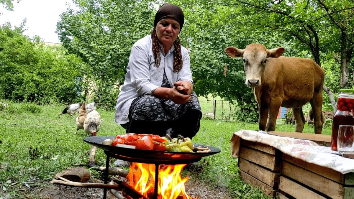 Dolma Three Sisters on Saj, Azerbaijani Cuisine | doma | stuffed | vegetables