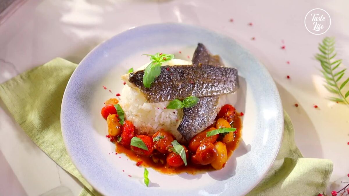 Broiled Trout with Buttered Cherry Tomatoes | better sleep | Easy | trout | Taste Life