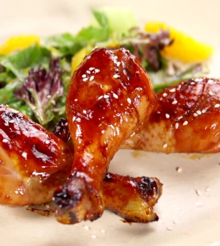 Honey-Soy Sauce Chicken with Citrus Salad