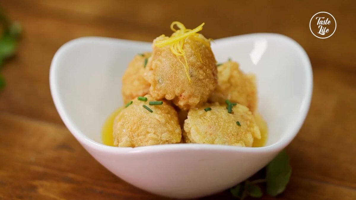 Crispy Fish Ball with Lemon Sauce