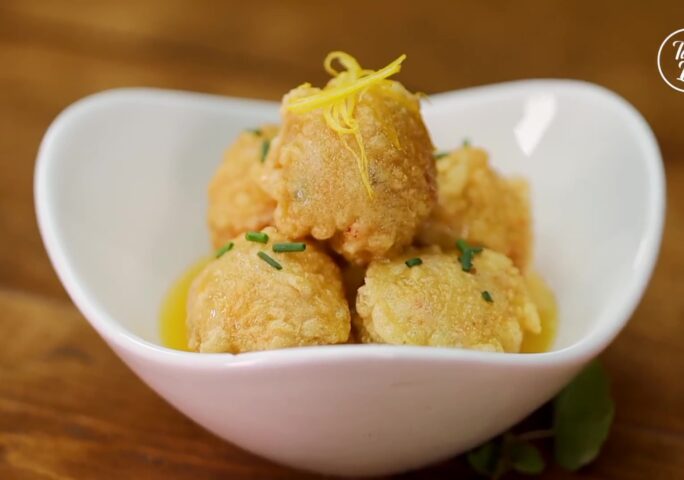 Crispy Fish Ball with Lemon Sauce